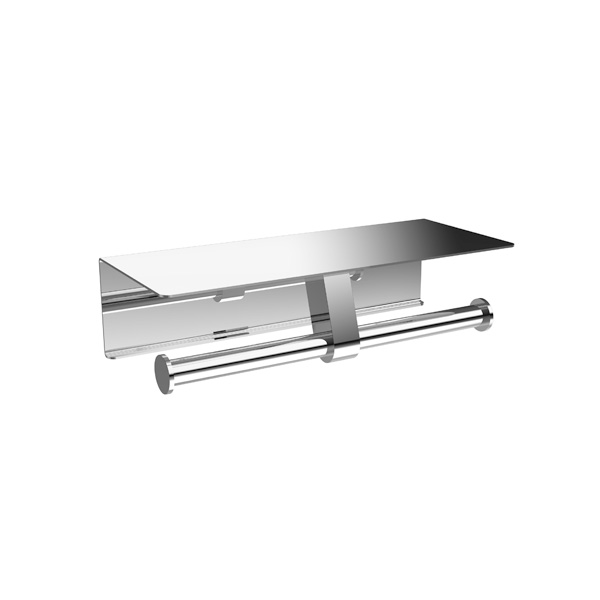 V12 Double support papier toilette avec shelf-21